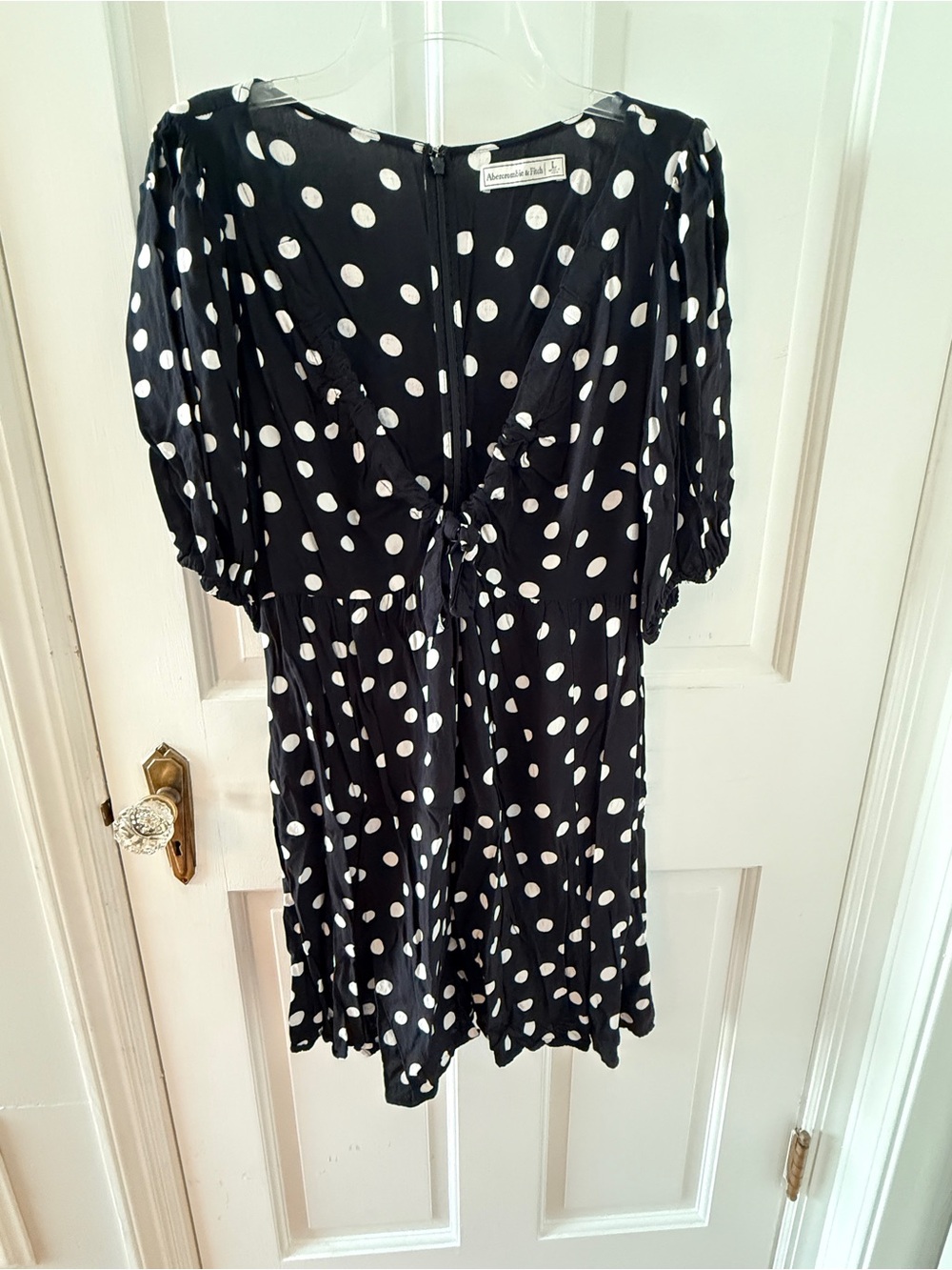Abercrombie & Fitch Black and White Polka Dot Dress
